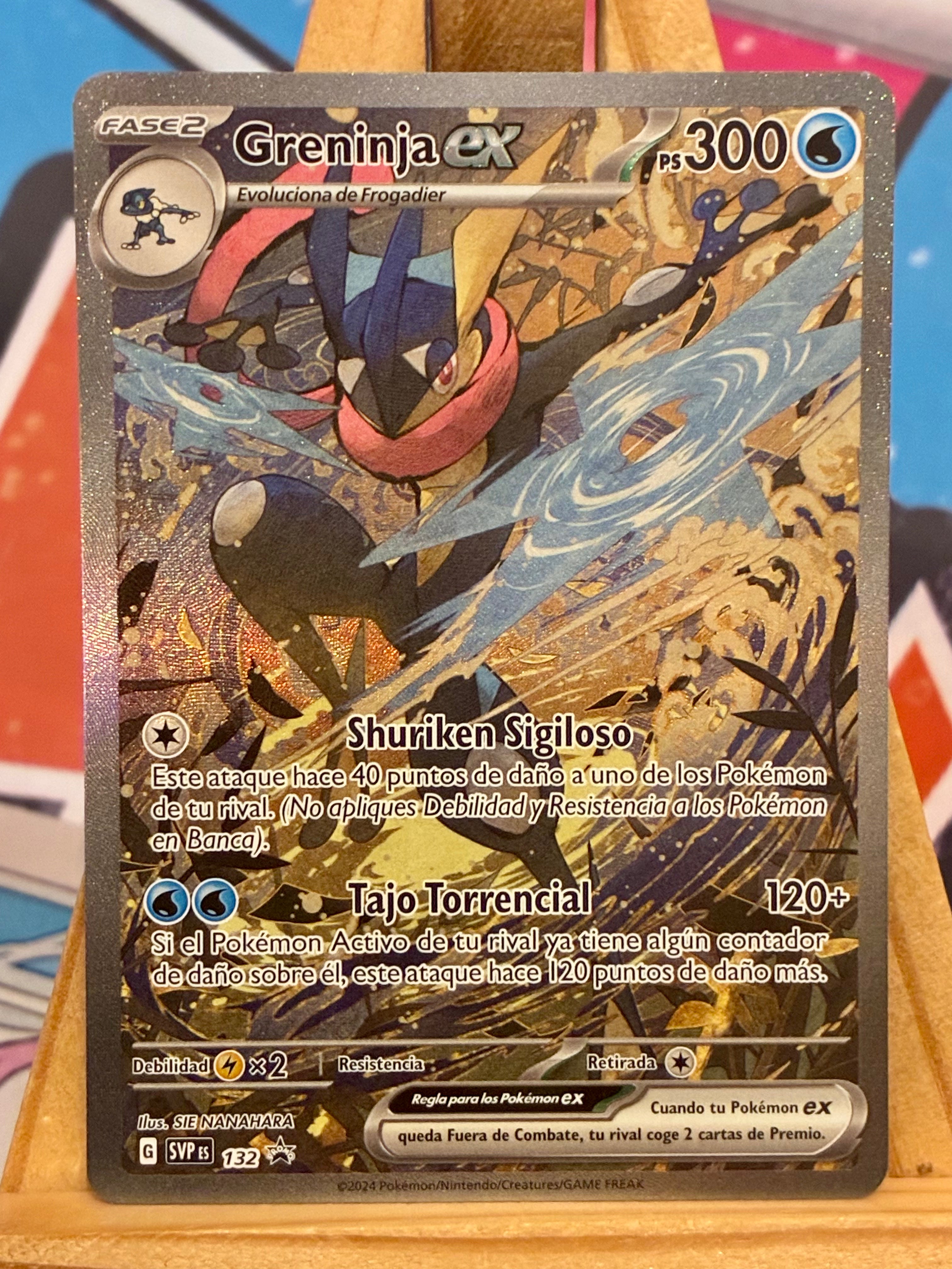 Greninja EX SVP 132 Carta Pokémon Español