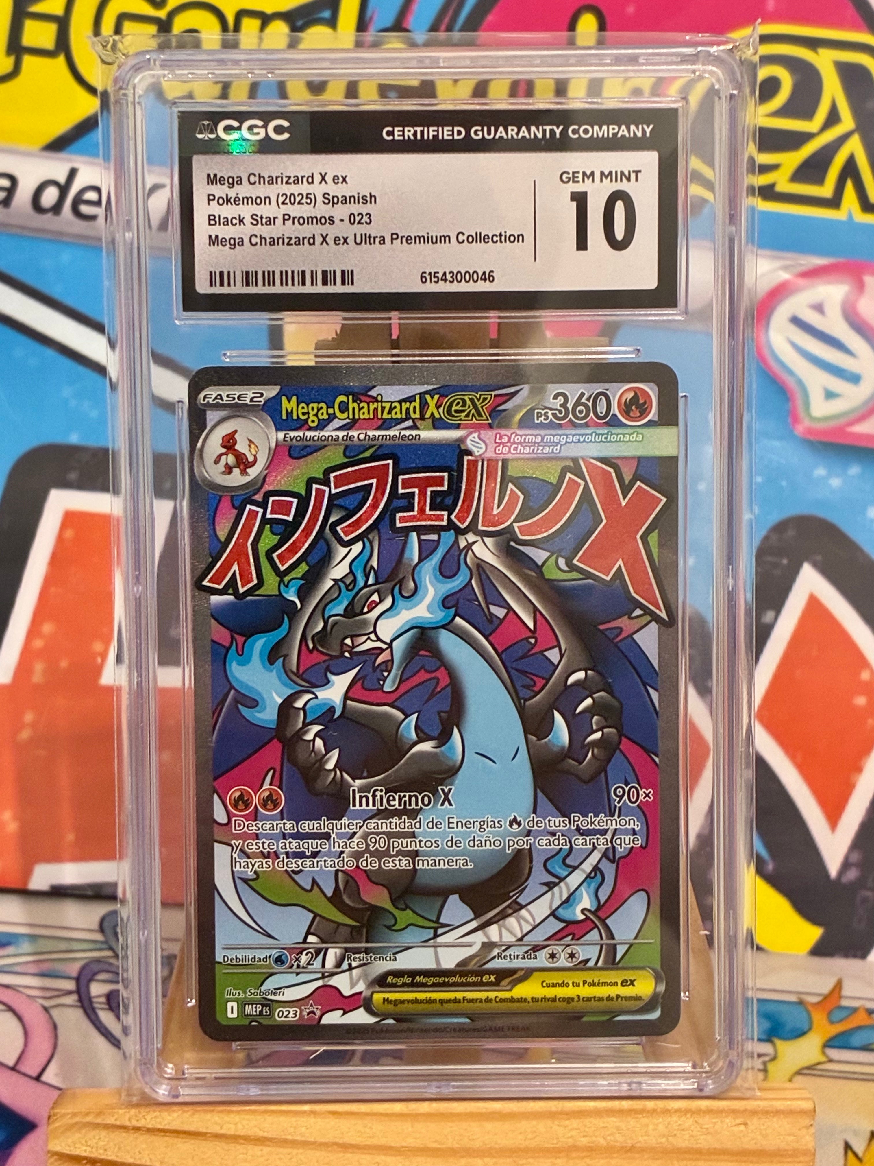 Mega Charizard X EX CGC 10 Español