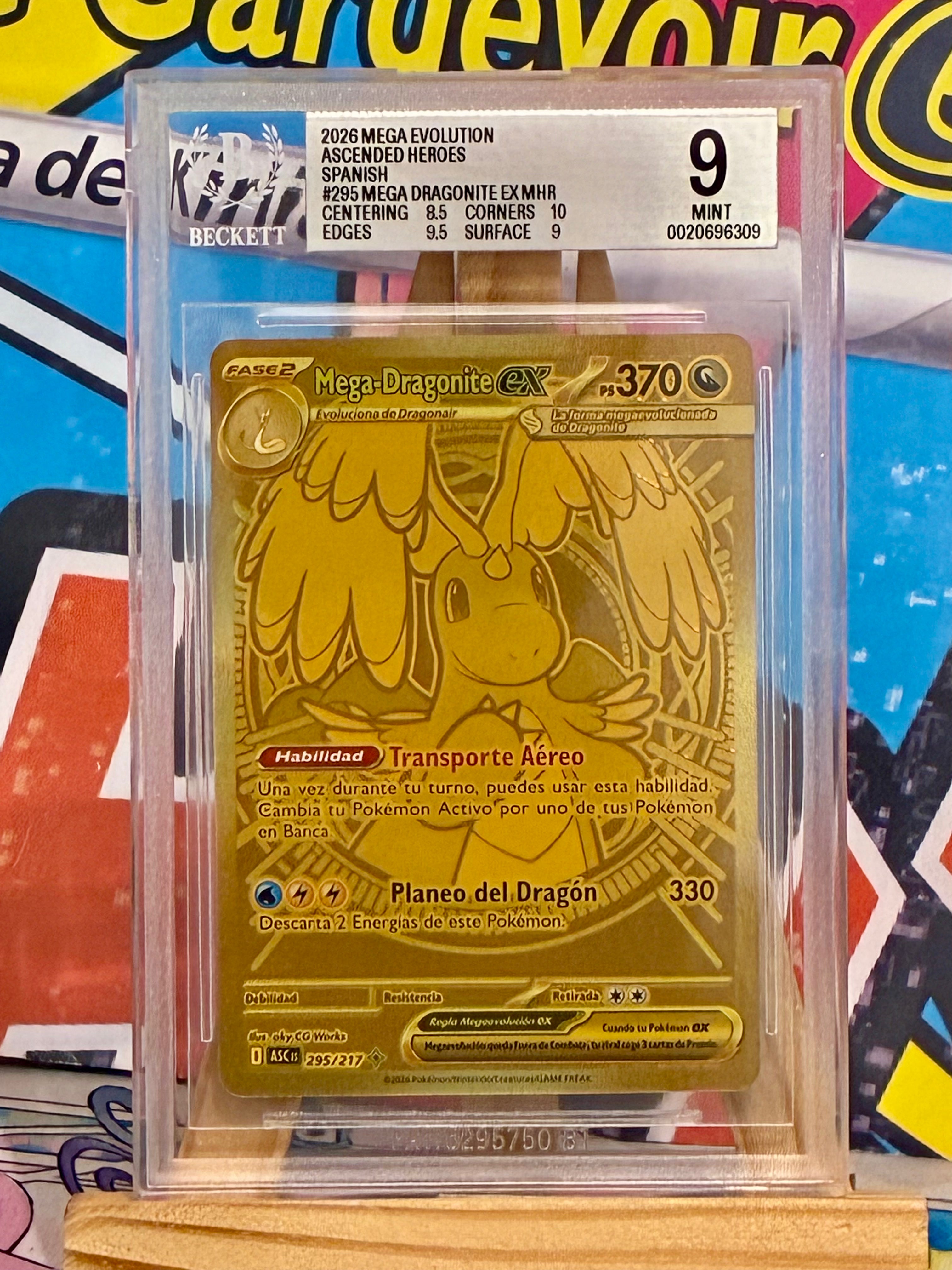 Mega Dragonite EX ASC 295/217 Beckett 9 Español