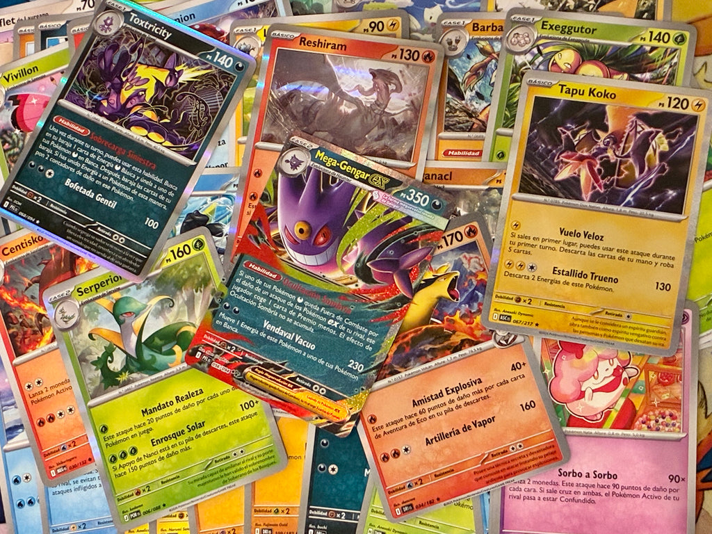 Sobre cartas Pokemon Cartón español